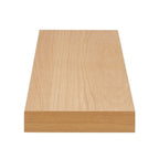 43" Natural Light Brown Wooden Floating Shelf  Warm Home View