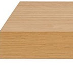 43" Natural Light Brown Wooden Floating Shelf  Warm Home View