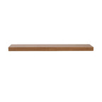 43" Brown Wooden Wall Mounted Floating Shelf  Warm Home View