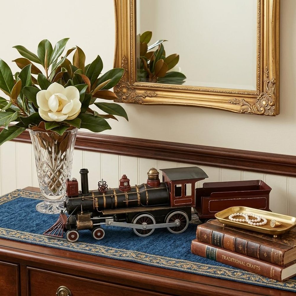 Union Pacific Locomotive Sculpture  Warm Home View