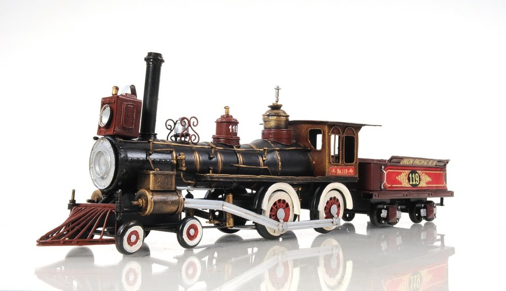 Union Pacific Locomotive Sculpture  Warm Home View