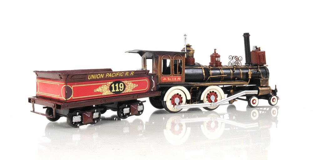 Union Pacific Locomotive Sculpture  Warm Home View