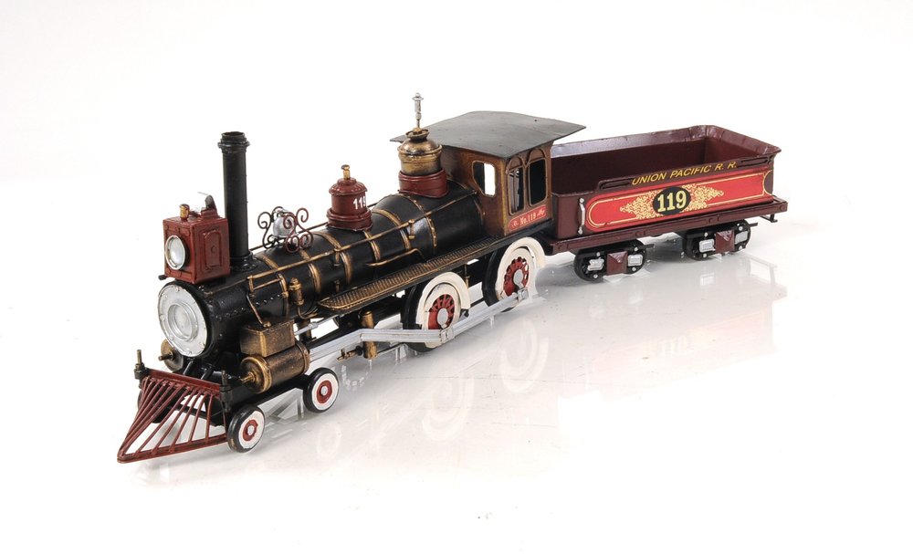Union Pacific Locomotive Sculpture  Warm Home View