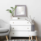 Warm Gray Faux Wood Square Mirror  Warm Home View