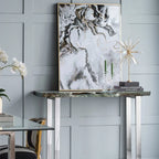 Set of Two White Framed Art  Warm Home View