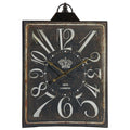 Vintage Style Black and White Iron Wall Clock  Warm Home View