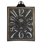 Vintage Style Black and White Iron Wall Clock  Warm Home View