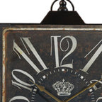 Vintage Style Black and White Iron Wall Clock  Warm Home View