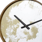 Gold Dust 14" Modern Round Wall Clock  Warm Home View