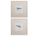 Set of Two Sandpipers Watercolor Wall Art  Warm Home View