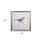 Set of Two Colorful Beach Birds Wall Art  Warm Home View