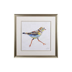 Set of Two Colorful Beach Birds Wall Art  Warm Home View