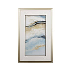 Set of Two Sandy Beach Abstract Wall Art  Warm Home View