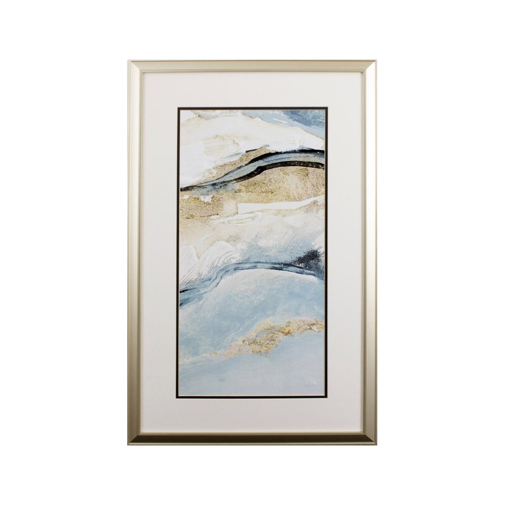 Set of Two Sandy Beach Abstract Wall Art  Warm Home View