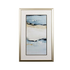 Set of Two Sandy Beach Abstract Wall Art  Warm Home View