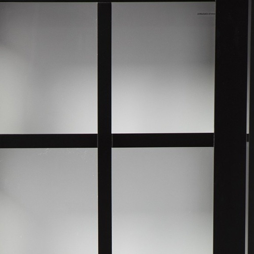 Dynasty Contemporary Black and White Tall Curio Cabinet  Warm Home View
