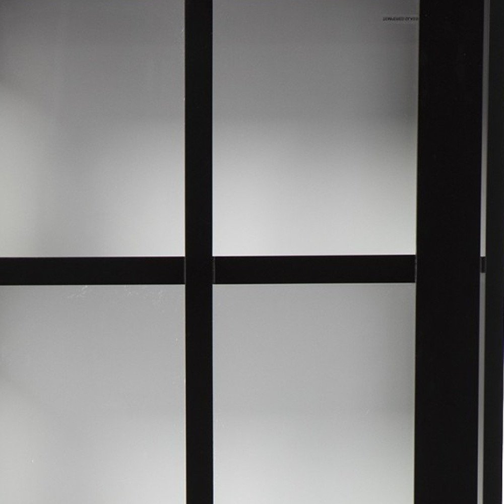 Dynasty Contemporary Black and White Tall Curio Cabinet  Warm Home View