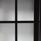 Dynasty Contemporary Black and White Tall Curio Cabinet  Warm Home View