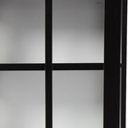 Dynasty Contemporary Black and White Tall Curio Cabinet  Warm Home View