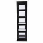 Dynasty Contemporary Black and White Tall Curio Cabinet  Warm Home View