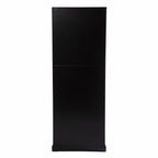 Dynasty Contemporary Black and White Tall Curio Cabinet  Warm Home View