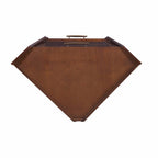 Cosmo Brown and Black Corner Bar Cabinet  Warm Home View