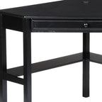 Black Corner Computer Desk  Warm Home View