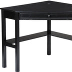Black Corner Computer Desk  Warm Home View