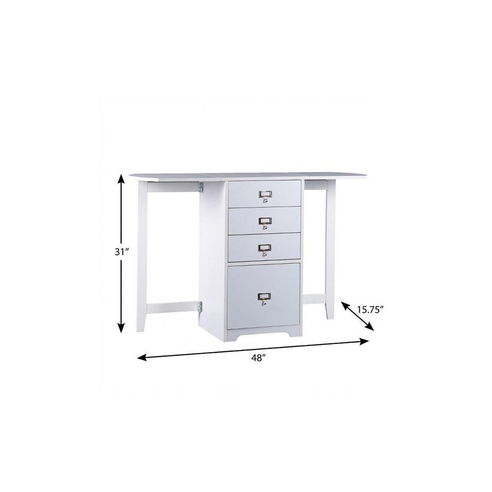 Fold-out Organizer and Craft Desk  Warm Home View