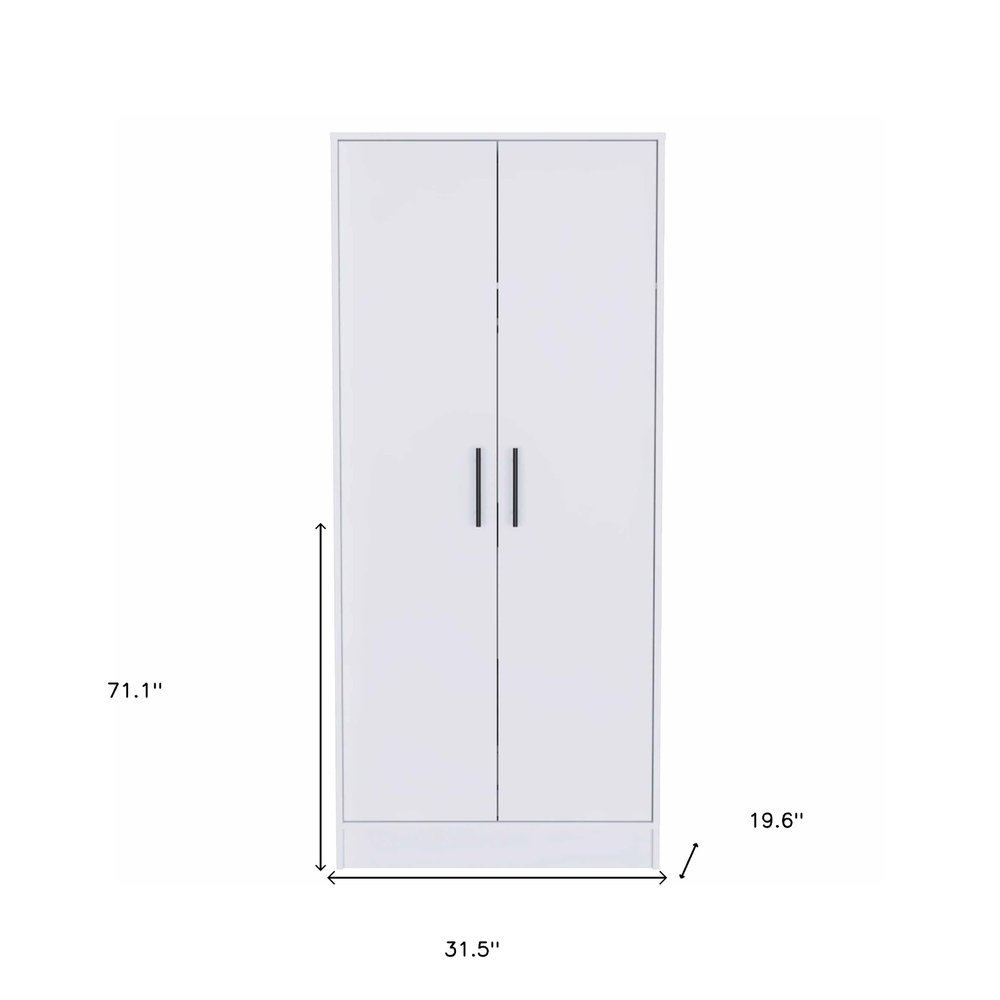 71" Light Gray Wood Single Drawer Combo Dresser  Warm Home View