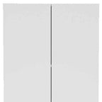 78" Modern White Pantry Cabinet with Two Full Size Doors  Warm Home View