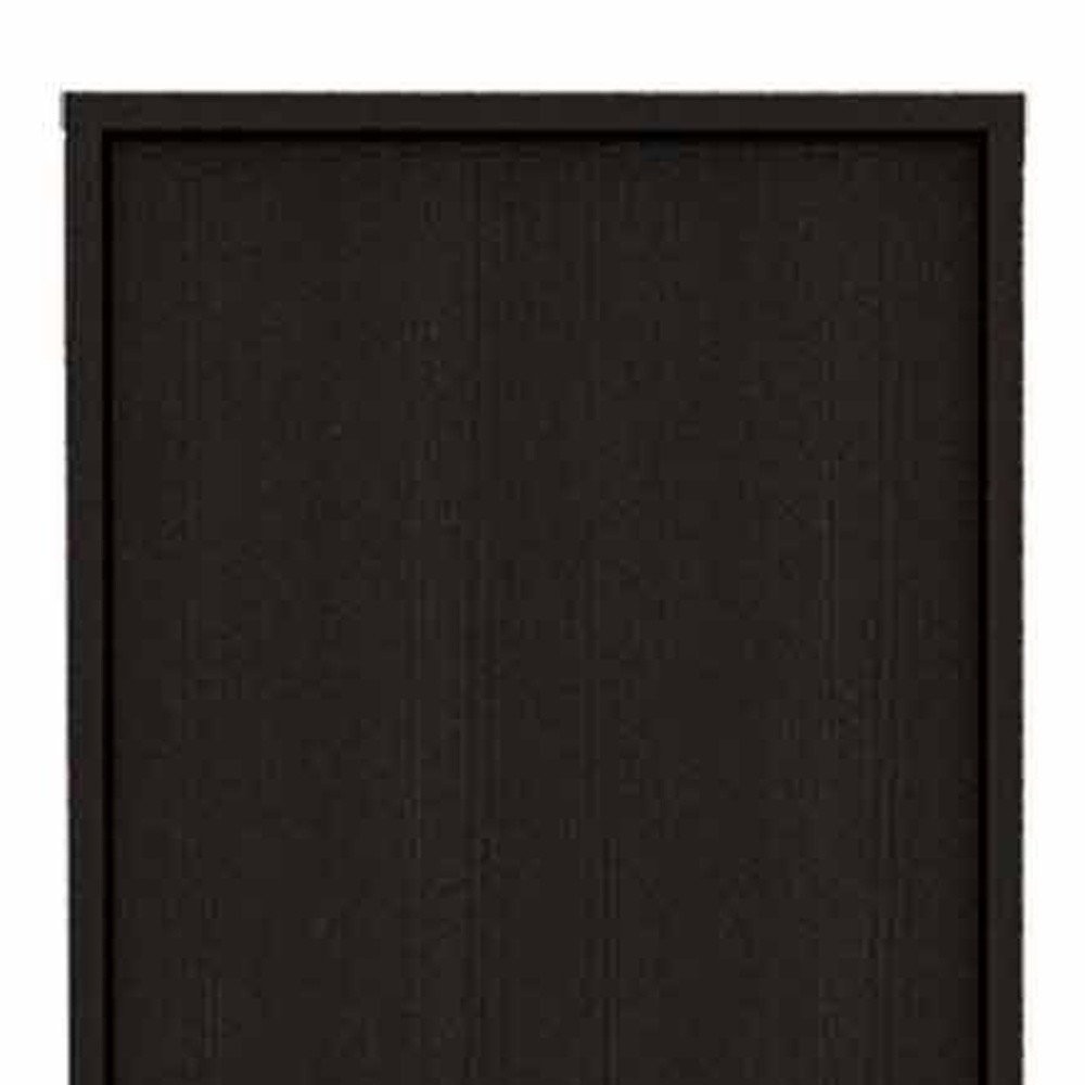 79" Modern Black Pantry Cabinet with Five Shelves  Warm Home View
