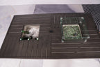 Gray Wicker Outdoor Gas Fire Pit Table with Integrated Ice Bucket  Warm Home View