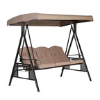 Double Seat Outdoor Swing Hanging Chair - Metal, 1-Piece  Warm Home View