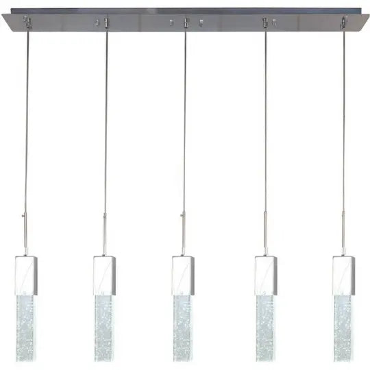 Sparkling Night Adjustable Crystal Chandelier // 5 Light  Warm Home View