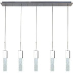 Sparkling Night Adjustable Crystal Chandelier // 5 Light  Warm Home View