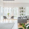 Sparkling Night Adjustable Crystal Chandelier // 5 Light  Warm Home View