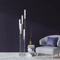 Sparkling Acrylic LED Floor Lamp // 5 Light  Warm Home View