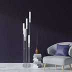 Sparkling Acrylic LED Floor Lamp // 5 Light  Warm Home View