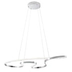 Shanghai LED Adjustable Chandelier // Chrome  Warm Home View