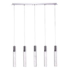 Sparkling Night Cylinder Chandelier // 5 Light  Warm Home View