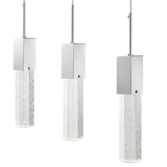 Sparkling Night Adjustable Crystal Chandelier // 5 Light  Warm Home View