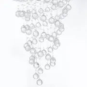 Crystal Chandelier Double Helix// 7 Light, 38" Hanging Length  Warm Home View