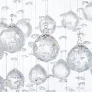 Crystal Chandelier Double Helix// 7 Light, 38" Hanging Length  Warm Home View