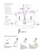 Knotted LED Dimmable Chandelier // Sandy Gold  Warm Home View
