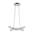 Monroe Crystal Chandelier // Chrome  Warm Home View
