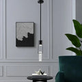Harmony Single Pendant // Matte Black  Warm Home View