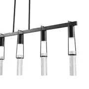 Harmony 5 Light Chandelier // Matte Black  Warm Home View