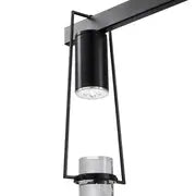 Harmony 5 Light Chandelier // Matte Black  Warm Home View