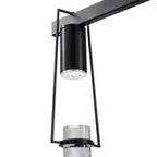 Harmony 5 Light Chandelier // Matte Black  Warm Home View